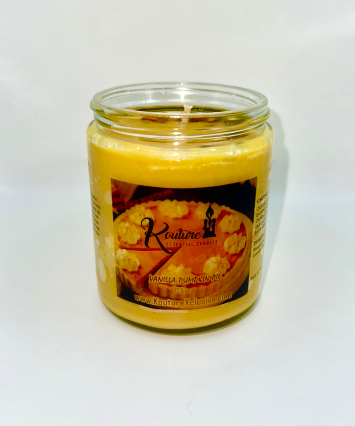 Vanilla Pumpkin Pie ( HOLIDAY EDITION 8oz )